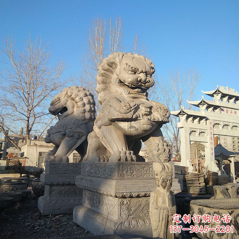 内蒙古新室内装饰狮子雕塑