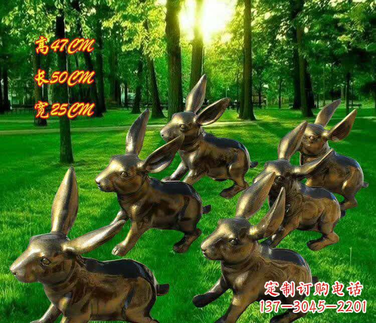内蒙古兔子雕塑——激情活力的象征