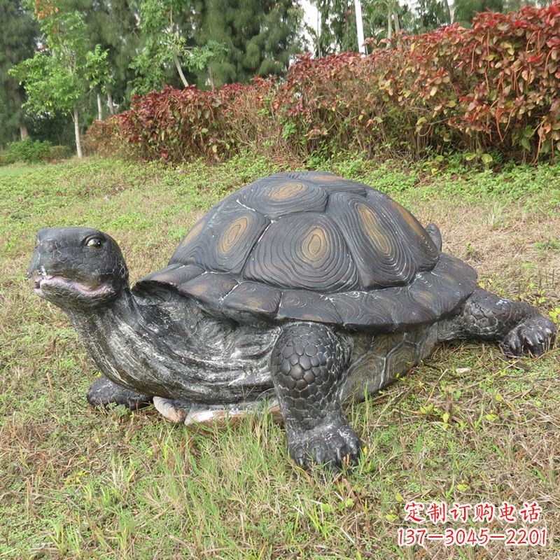 内蒙古玻璃钢乌龟雕塑传承古老文化