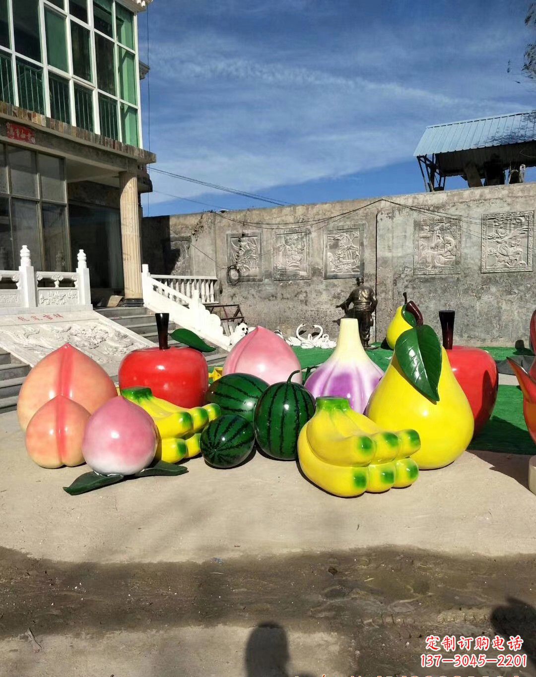 内蒙古玻璃钢水果雕塑一种别致的艺术