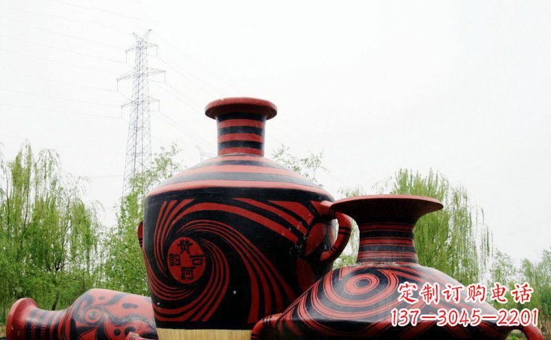 内蒙古不锈钢彩色花盆雕塑让空间更加精致