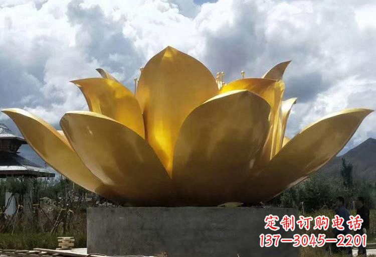 内蒙古不锈钢莲花雕塑——精美绝伦