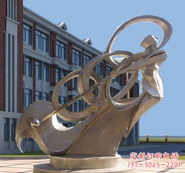 内蒙古不锈钢制作的高尔夫球雕塑