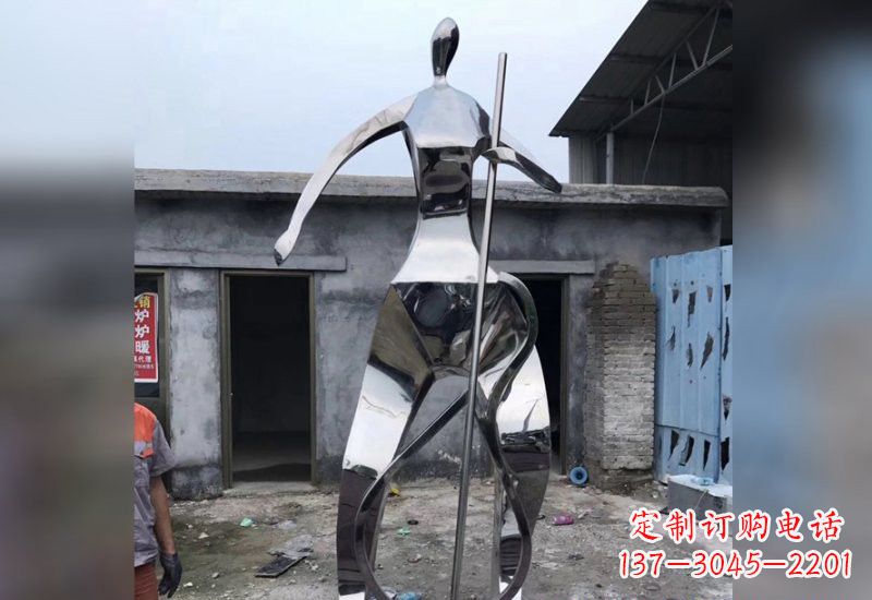 内蒙古精致的不锈钢大提琴雕塑