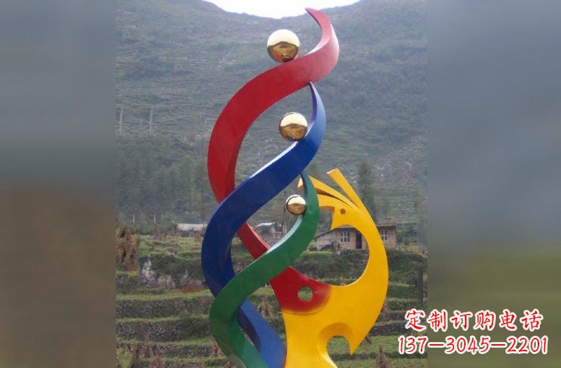 内蒙古不锈钢凤凰雕塑象征着精致的美