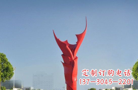 内蒙古不锈钢火炬雕塑——点燃友谊之火