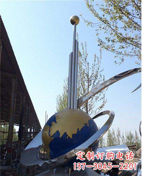 内蒙古精致的不锈钢地球雕塑