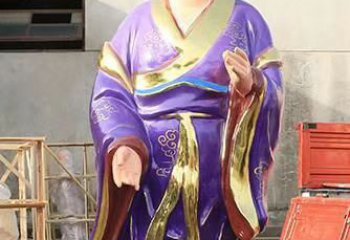 内蒙古玻璃钢宗教庙宇彩绘八仙神像