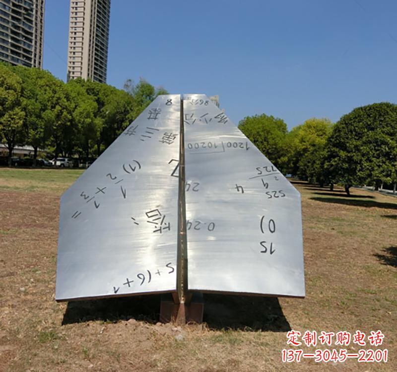 内蒙古不锈钢飞机雕塑传承艺术与科技的完美结合