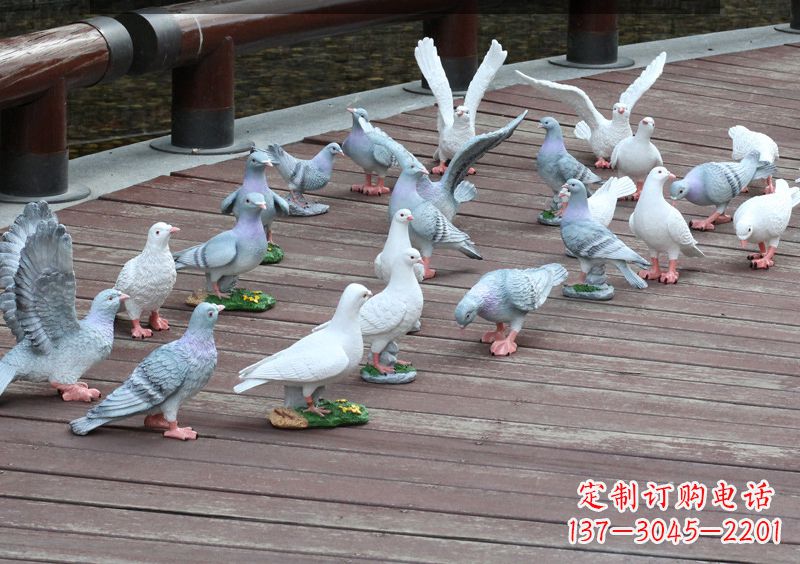 内蒙古精致的不锈钢鸽子雕塑