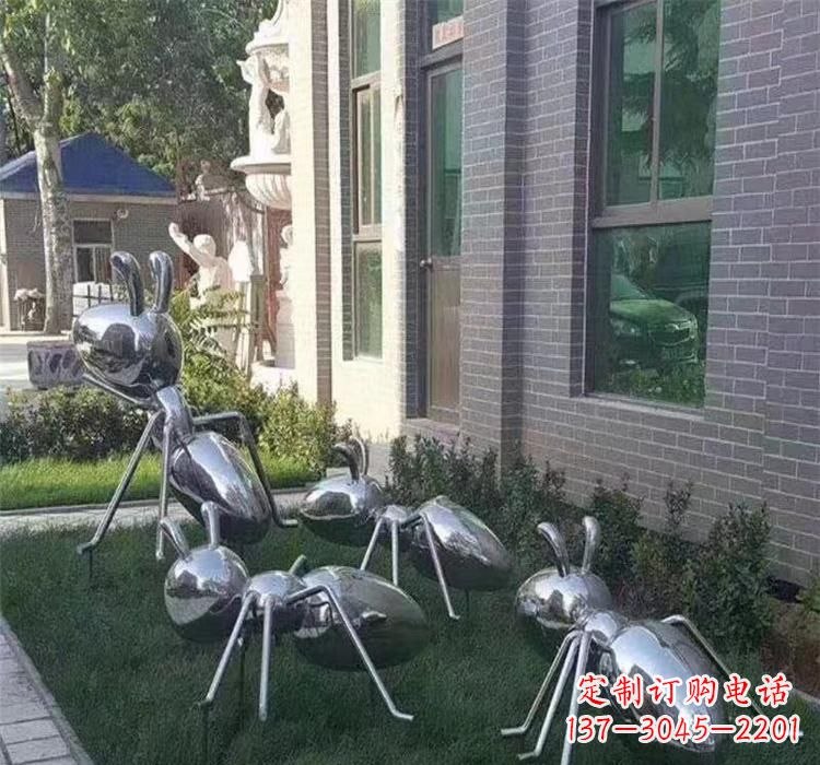 内蒙古不锈钢蚂蚁雕塑—精致细腻的艺术品