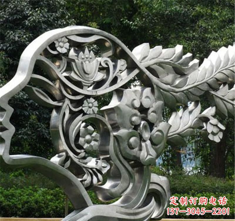 内蒙古不锈钢雕塑美丽的象征
