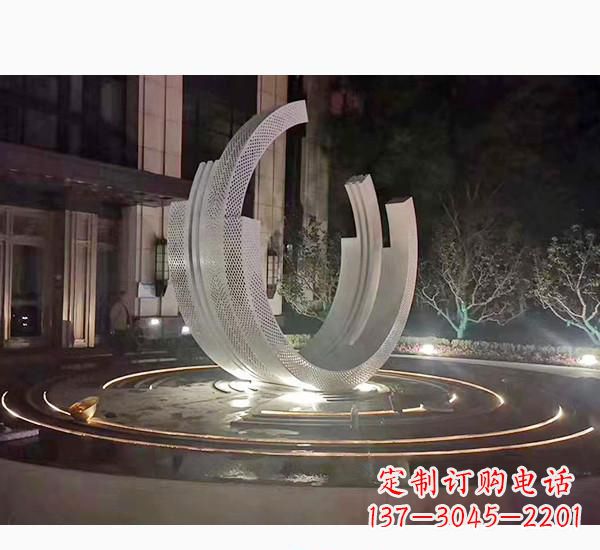 内蒙古不锈钢广场喷泉雕塑精美的艺术珍品