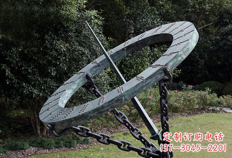 内蒙古不锈钢日晷雕塑精致的艺术符号