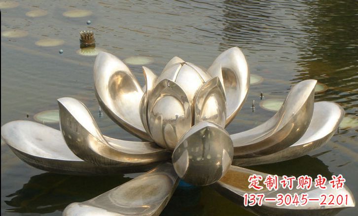 内蒙古不锈钢荷花雕塑艺术与自然的完美结合