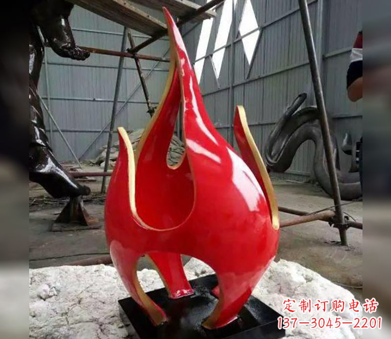 内蒙古不锈钢火龙果雕塑传承传统文化的艺术品