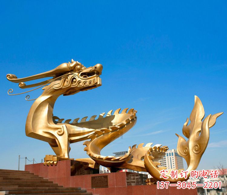 内蒙古不锈钢金龙——雕塑之美