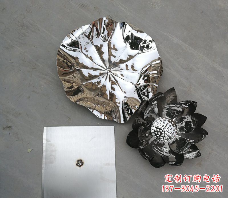 内蒙古不锈钢荷叶公园景观雕塑