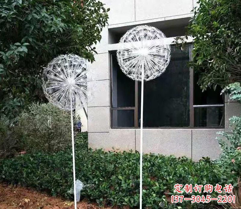 内蒙古不锈钢蒲公英雕塑绚丽多彩