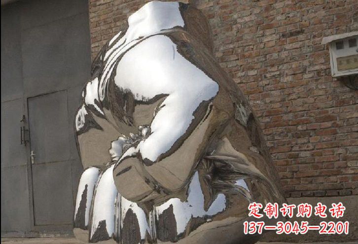 内蒙古不锈钢拳头雕塑给人以力量的象征