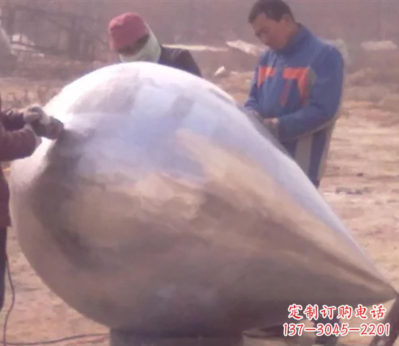 内蒙古不锈钢水滴雕塑精致美丽的艺术品