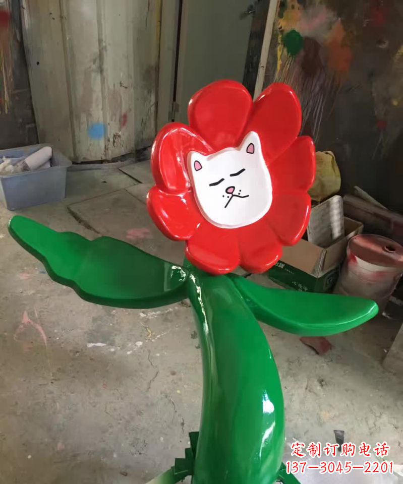 内蒙古不锈钢太阳花雕塑美丽的景观装饰