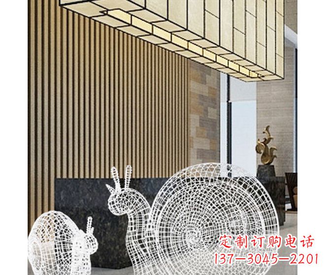 内蒙古不锈钢蜗牛雕塑精致多姿