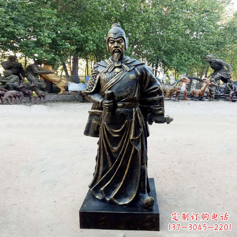 内蒙古李靖--初唐著名人物仿铜雕塑像
