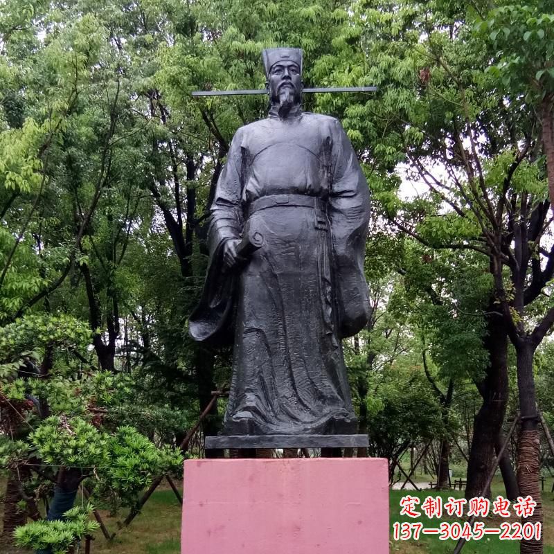 内蒙古铜雕陶渊明——传承古代文学精髓