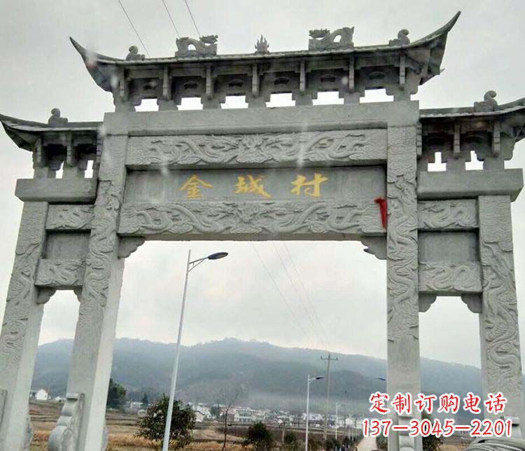 内蒙古该牌坊雕塑。