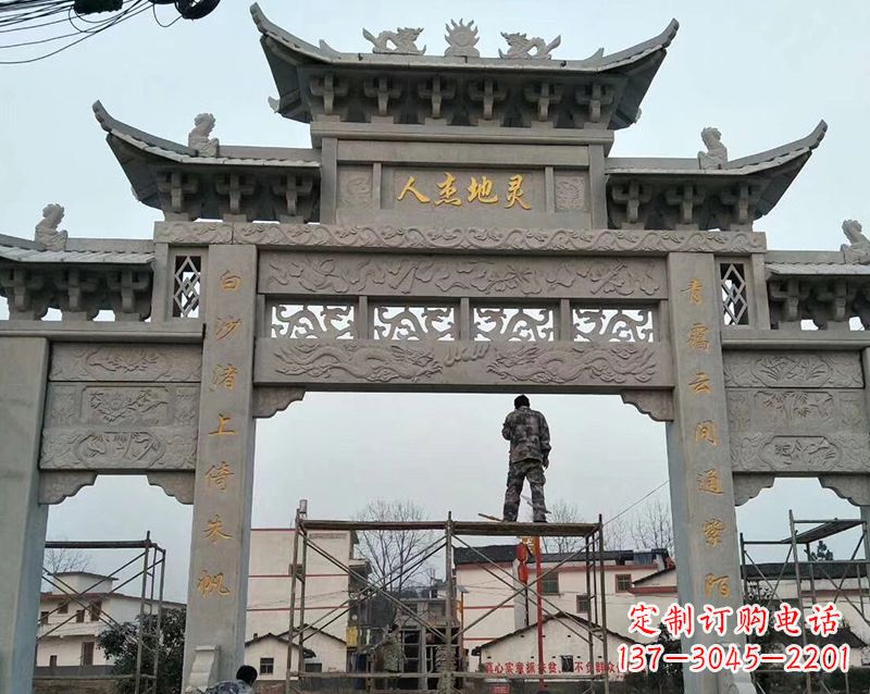 内蒙古牌坊雕塑