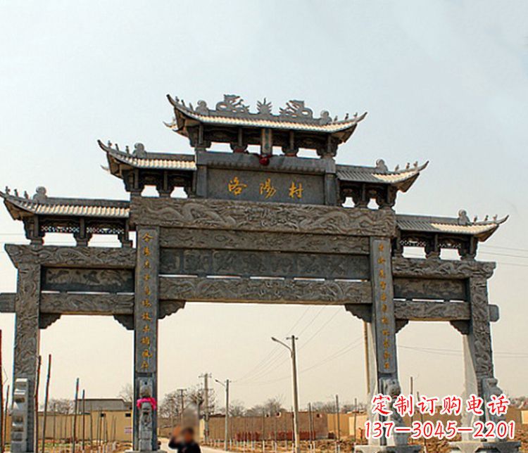 内蒙古牌坊雕塑——缅怀中国传统文化