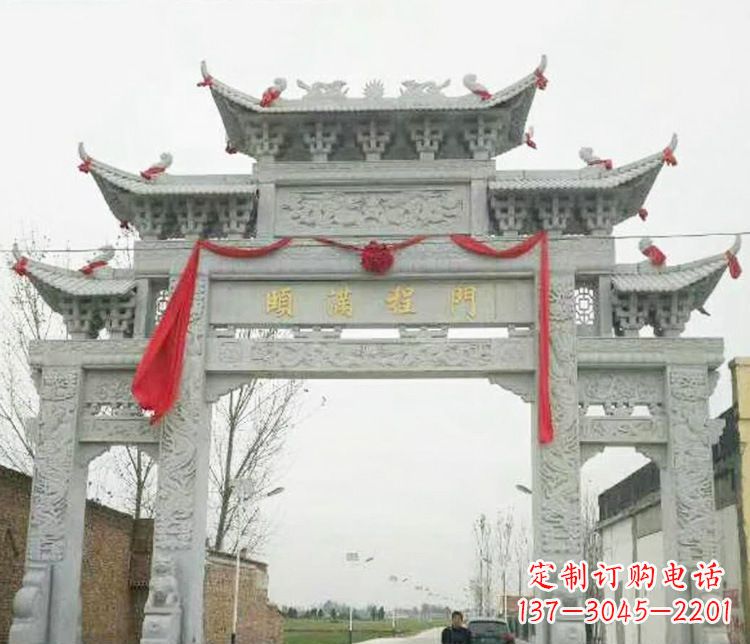 内蒙古牌坊雕塑纪念历史,传承文化