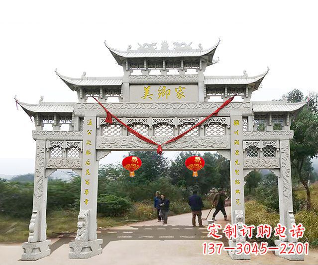 内蒙古牌坊雕塑珍贵的传统文化