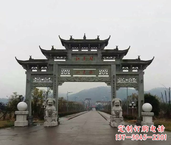 内蒙古牌坊石雕传承民间文化