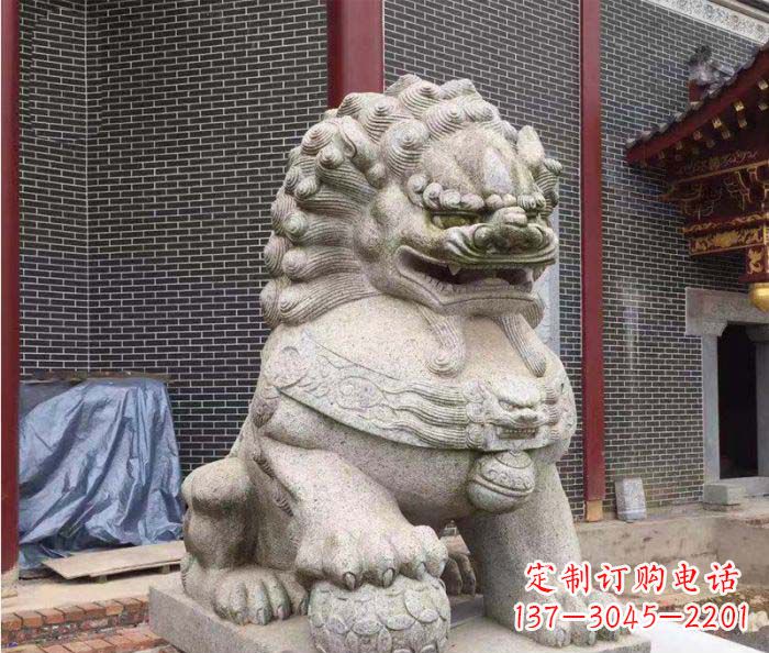 内蒙古巨型大理石狮子雕塑