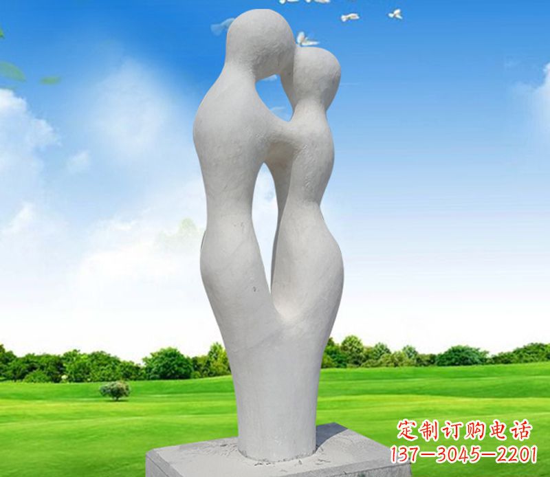 内蒙古情侣石雕,永恒的爱恋