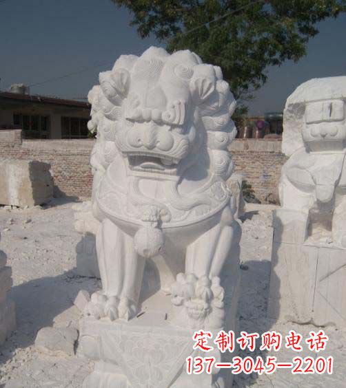 内蒙古精美大理石狮子雕塑