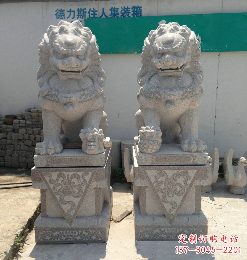 内蒙古精致大理石狮子雕塑