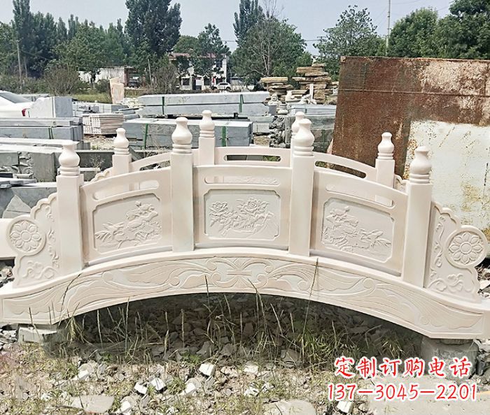 内蒙古大理石小型拱桥雕塑