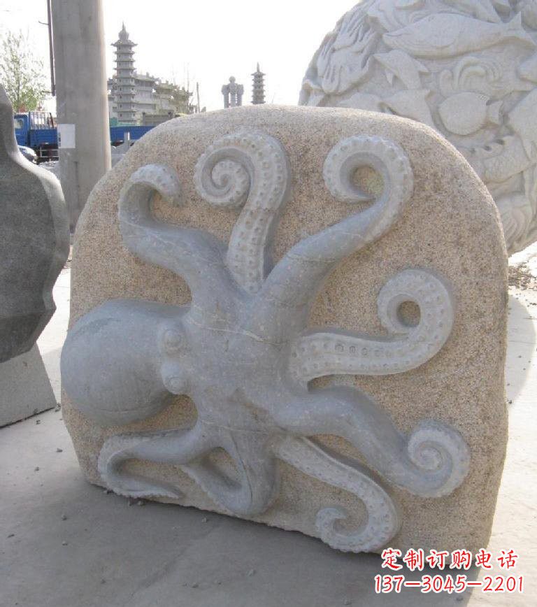 内蒙古精美大理石章鱼雕塑