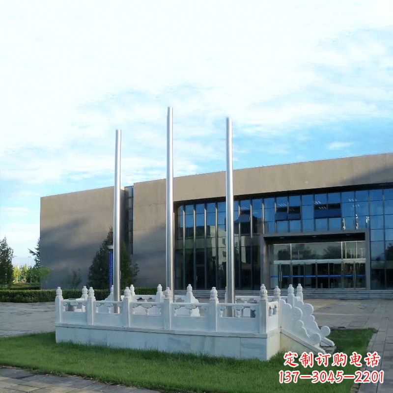 内蒙古大型石雕广场升旗台