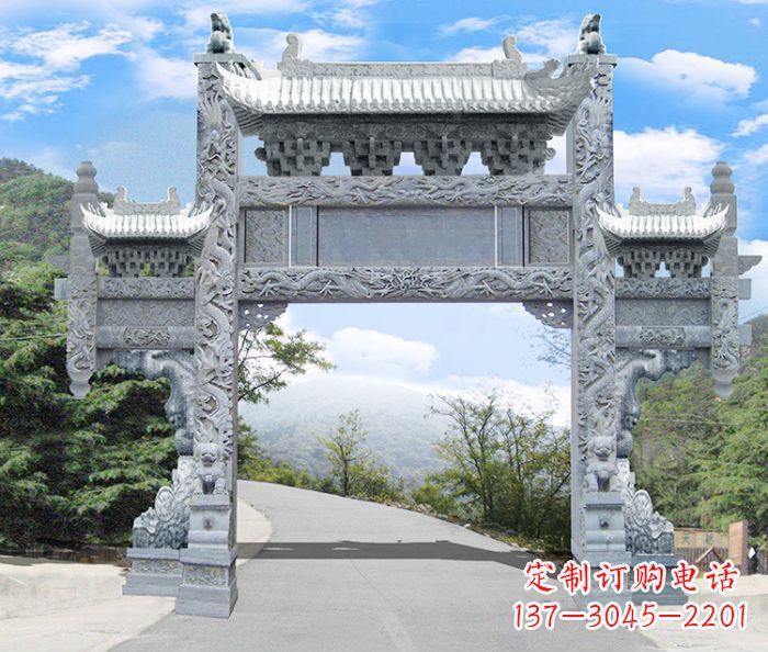 内蒙古精美牌坊雕塑