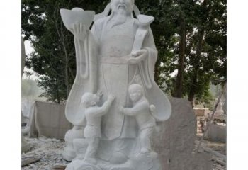 内蒙古大理石财神雕塑——守护家庭繁荣