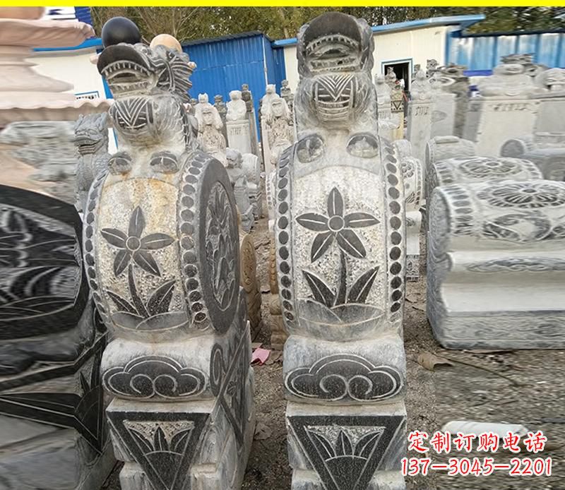 内蒙古仿古石门墩雕塑,传承历史文化
