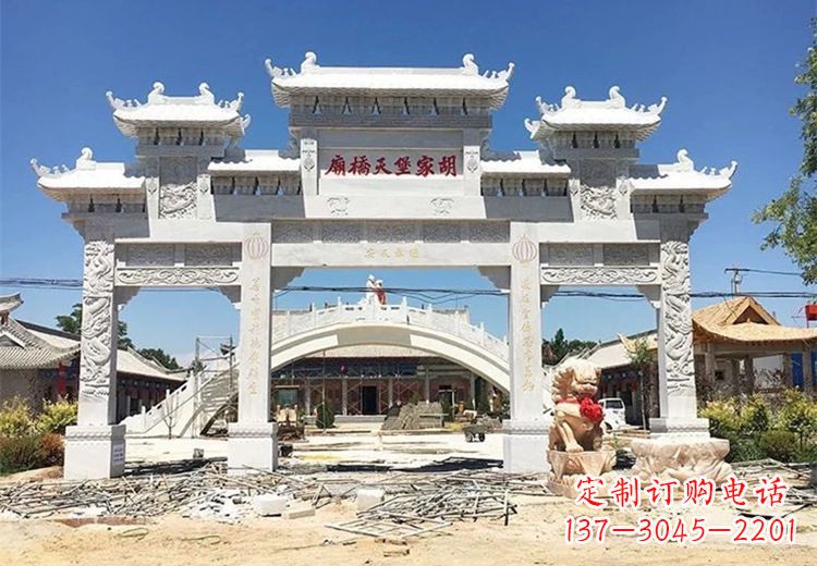内蒙古仿古石雕牌坊