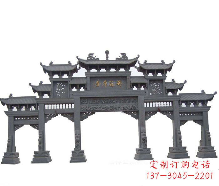 内蒙古产品名称仿古牌坊石雕