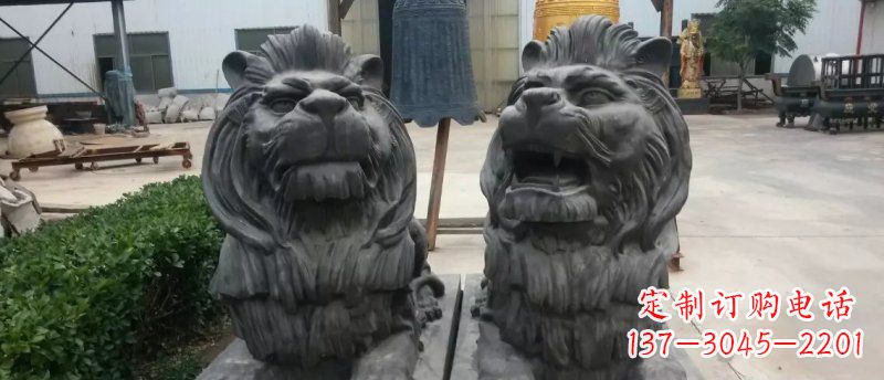 内蒙古玻璃钢狮子雕塑