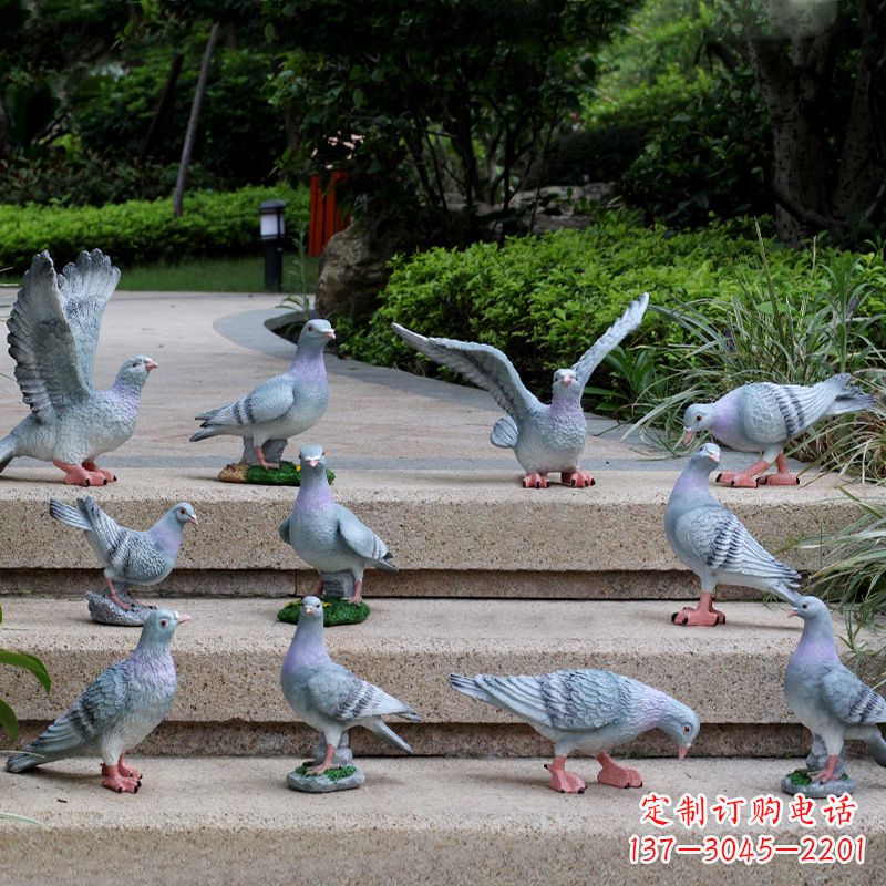 内蒙古鸽子兔子猴子大象雕塑