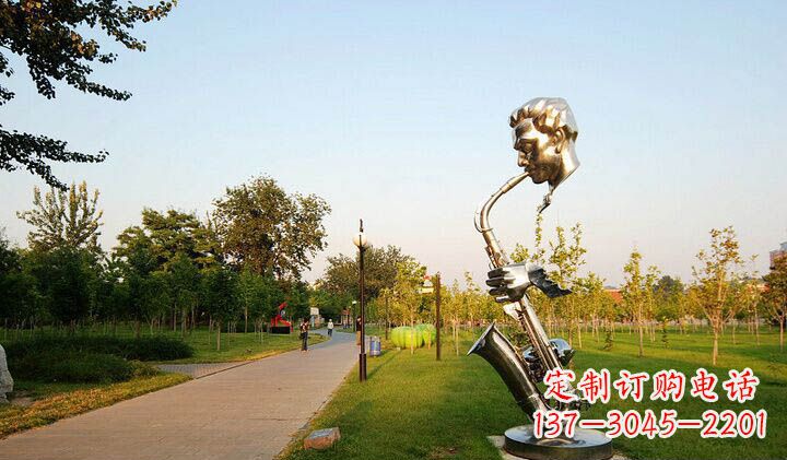 内蒙古不锈钢萨克斯抽象雕塑